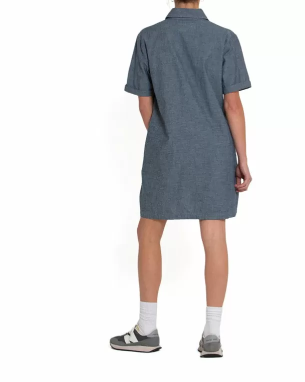 Deus Ex Machina Chambray Honour Dress - Blue Chambray Online